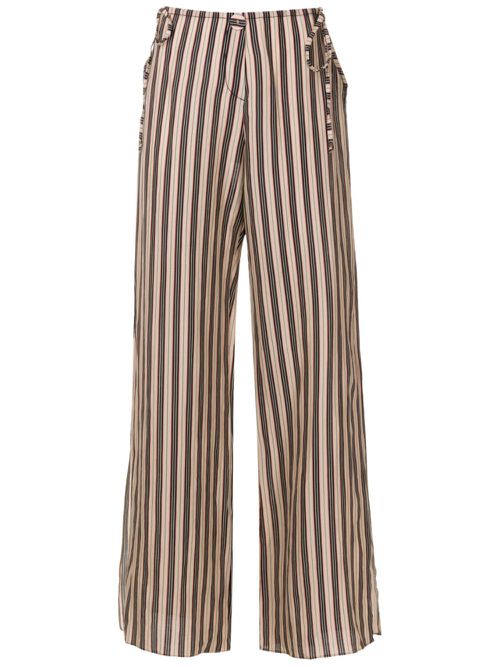 Striped wide-leg trousers - Multicolour