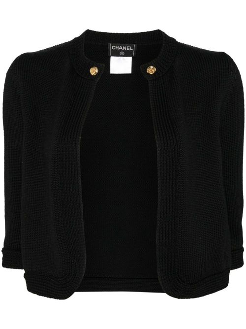 1999 wool cardigan - Black