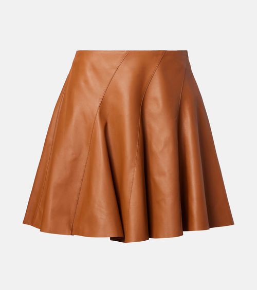 Leather miniskirt