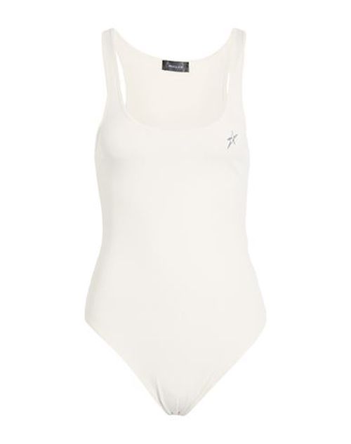 Woman Bodysuit White Size L Cotton, Elastane