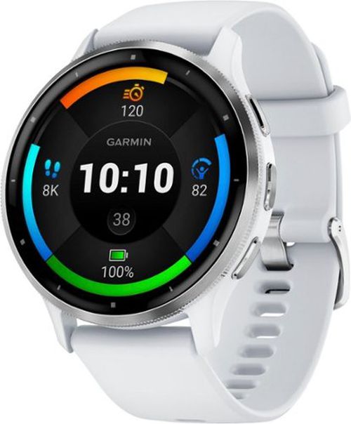 Venu 3 GPS Smartwatch 45 mm Fiber-reinforced polymer - Stainless Steel and Whitestone