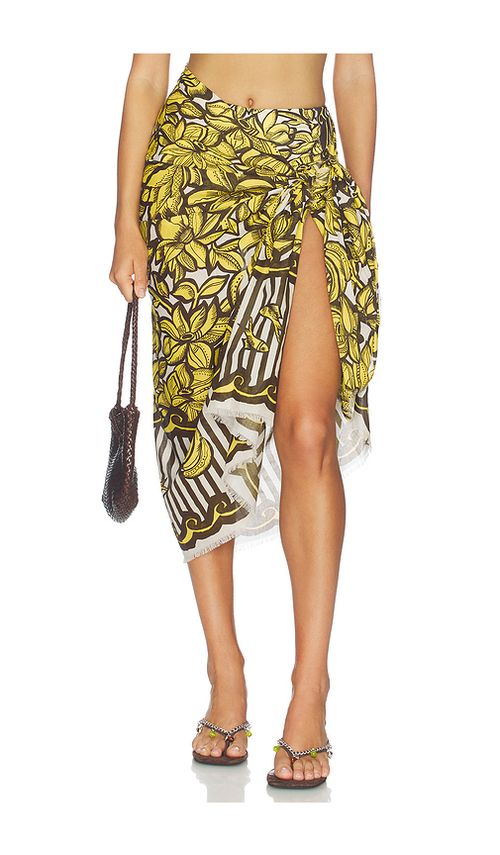 Alemais Mona Cotton Pareo in Yellow