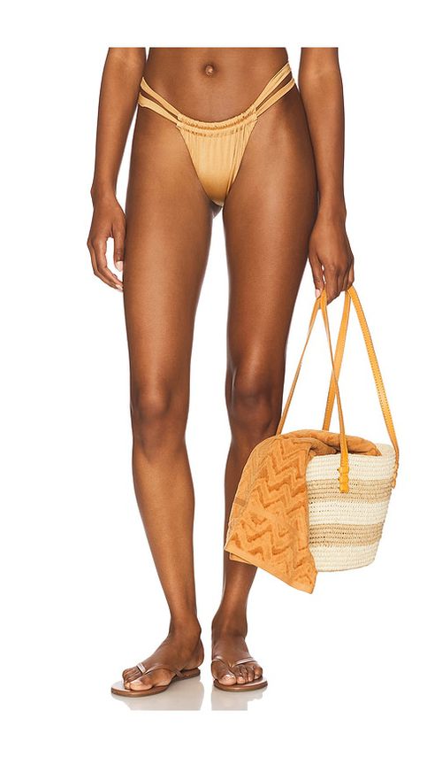 LIONESS x REVOLVE Bondi Bikini Bottom in Tan. -  XS also in L, M, S