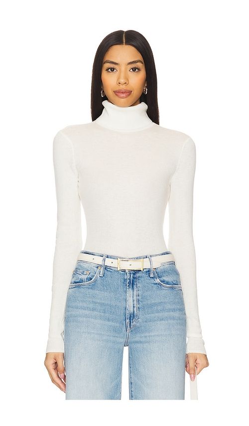 Favorite Daughter TOP MANCHES LONGUES AMELIA en Ivory.  M. Also en
