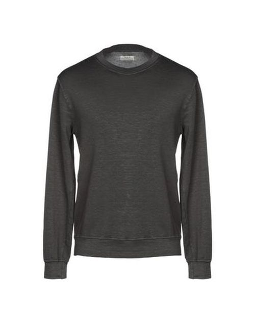 Man Sweatshirt Charcoal Size L Linen, Cotton, Elastane