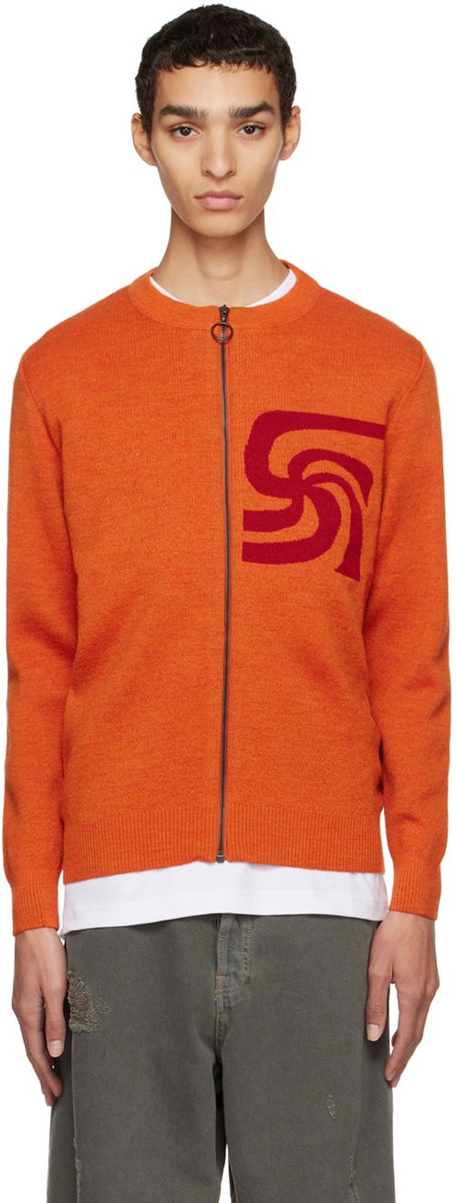 Orange Armor Lux Cardigan