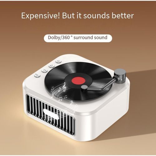 Portable Speakers Retro Vinyl Bluetooth Audio Subwoofer Mini Portable Card USB Wireless Dopamine Small Speaker