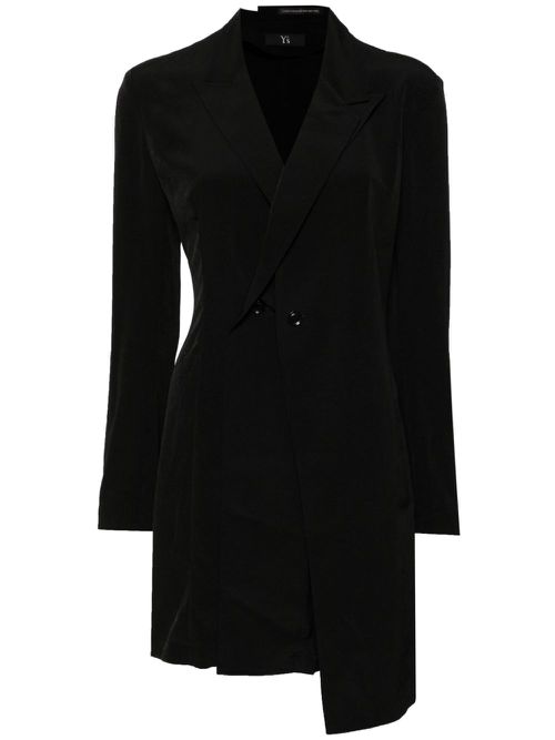 Asymmetric double-front blazer - Black