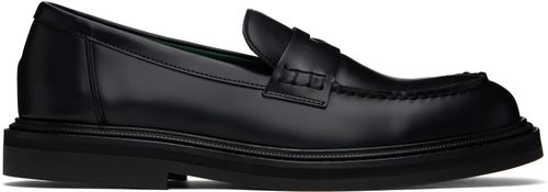 VINNY's Black Vinnee Penny Loafers