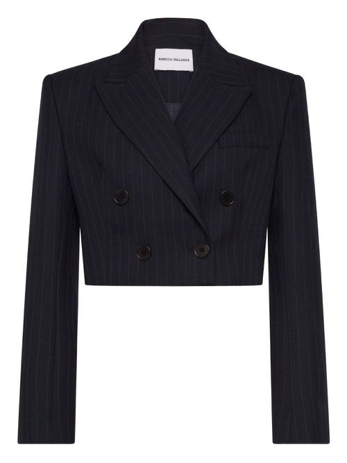 Rebecca Vallance Maxwell cropped blazer - Blue