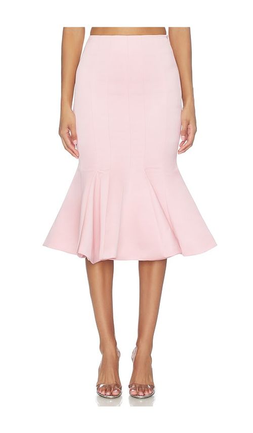 Prabal Gurung Seamed Trumpet Skirt in Light Pink. 4 also