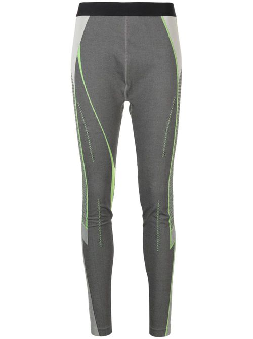 Feng Chen Wang logo-waistband tights - Grey