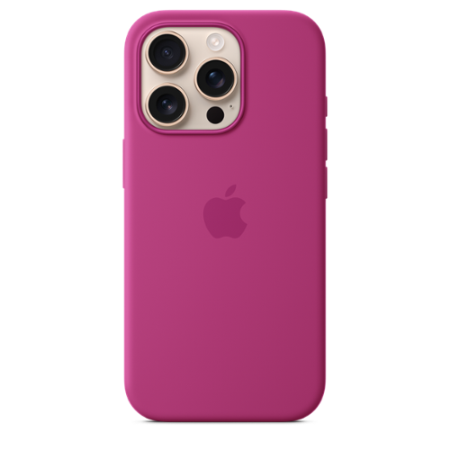 IPhone 16 Pro Silicone Case with MagSafe - Fuchsia