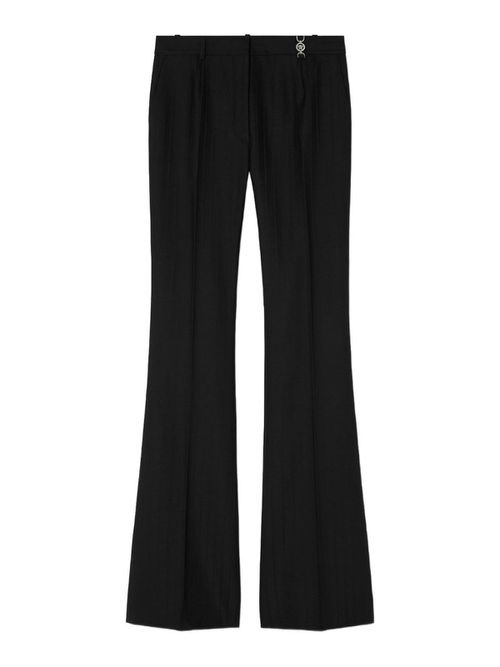Flared Pinstripe Trousers