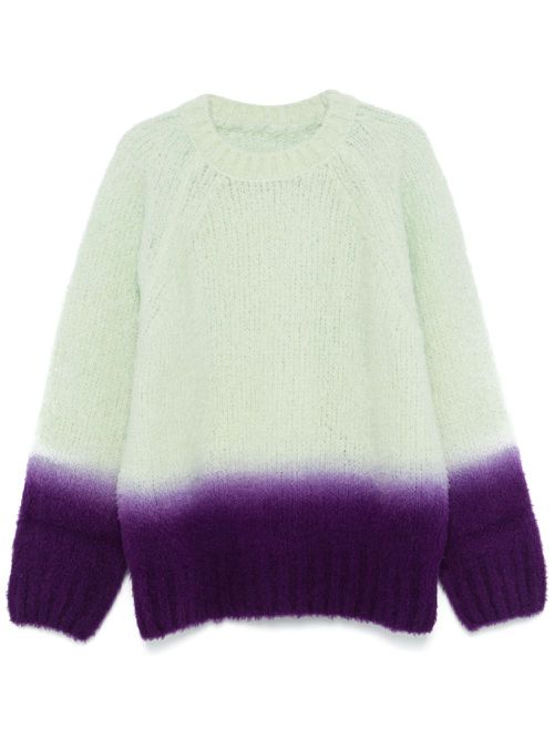Ombré-effect sweater - Green