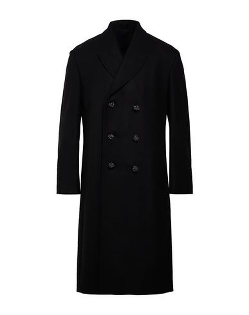 Man Coat Black Size 38 Wool, Cashmere