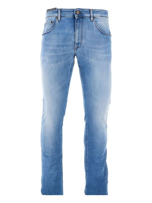 Logo-patch jeans - Blue