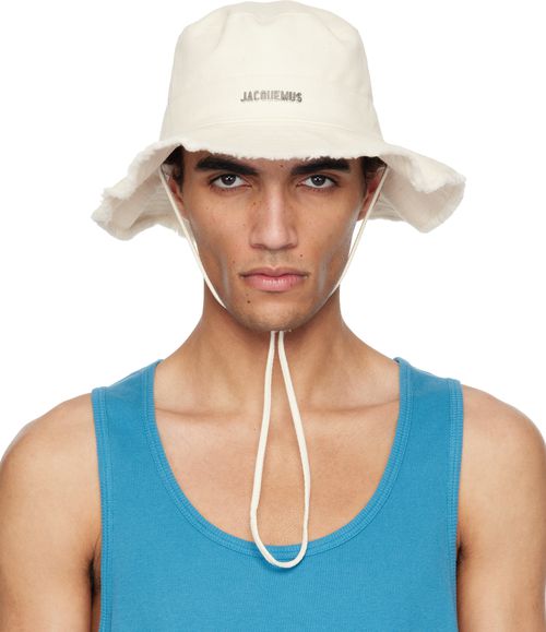 JACQUEMUS Les Classiquesコレクション オフホワイト The Artichaut バケットハット