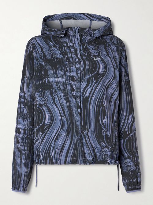 Swift Hooded Printed Stretch Jacket - Multi