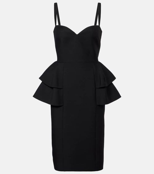 Crepe Couture tiered midi dress