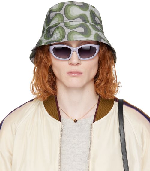 Dries Van Noten Gray & Khaki Gilly Bucket Hat