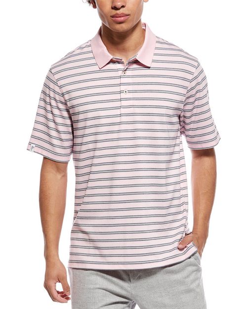 Framed Stripe Polo Shirt