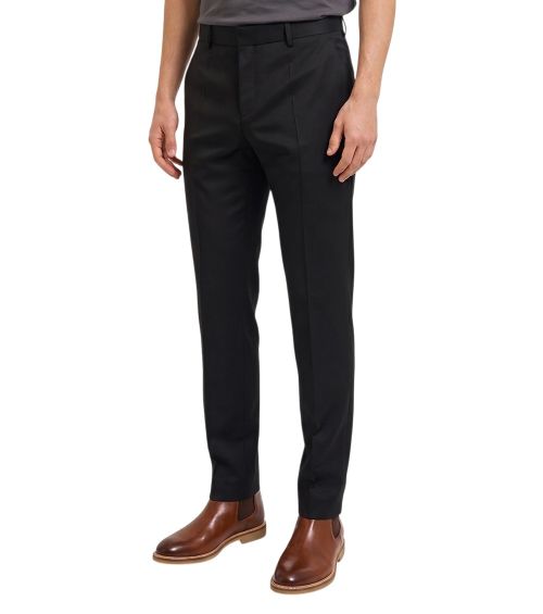 Black Flat Front Pants