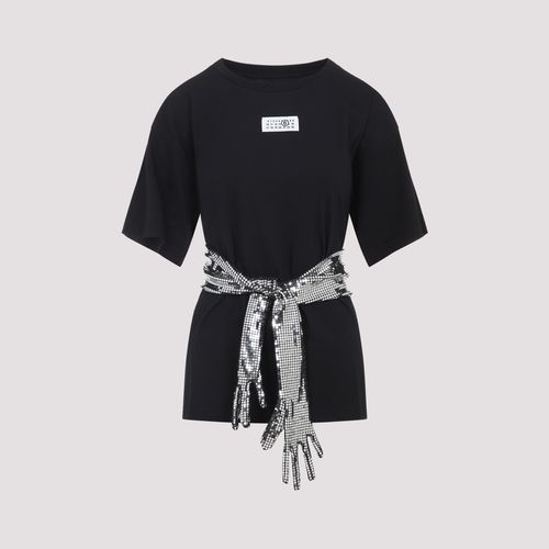 T-shirt Black Cotton Tshirt - Women