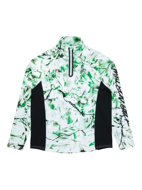 Abstract-pattern sweatshirt - White