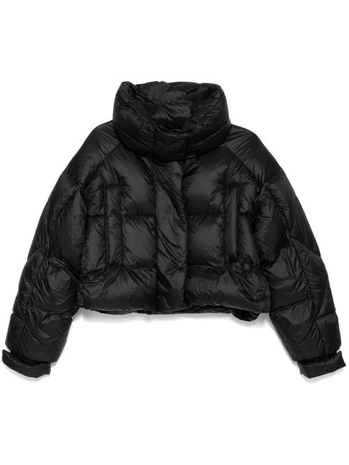 Panelled puffer jacket - Black