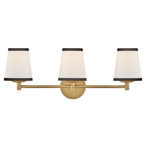 Lacquered Brass LED Bathroom Vanity Light from the Sonia Collection