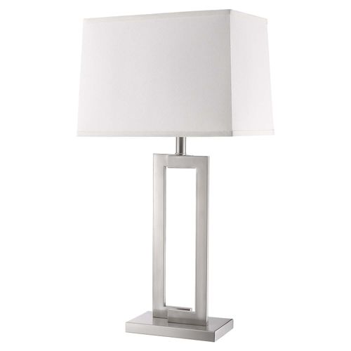 Brushed Nickel One Light Table Lamp from the Riley Collection