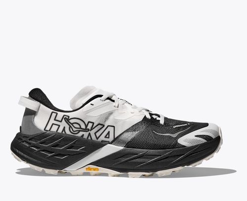HOKA Women's Speedgoat 7 Shoes in Black/White