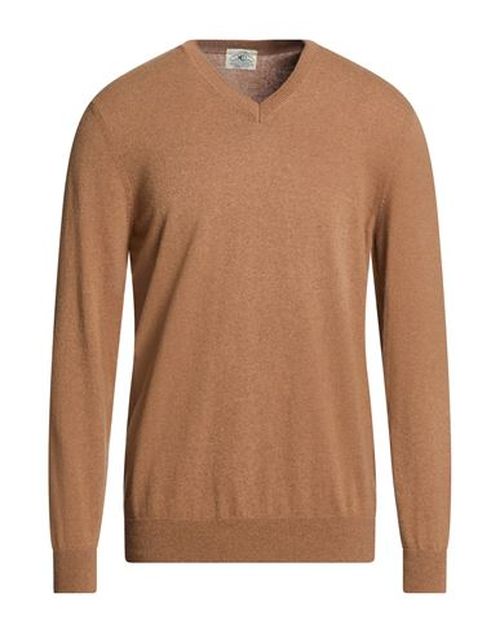 Man Sweater Camel Size 44 Polyamide, Wool, Viscose, Cashmere