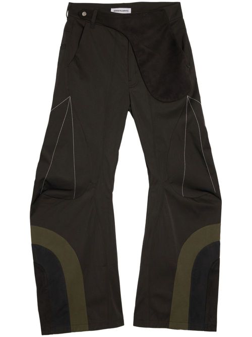 Articulated Waist Bag trousers - Black