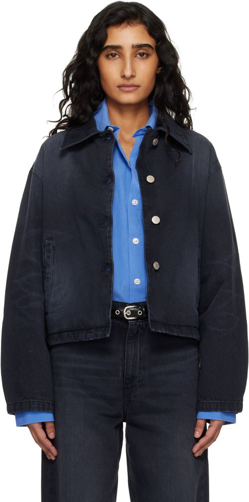 Black Decorator Denim Jacket