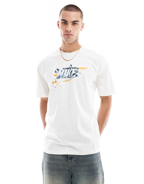 Cloud graphic t-shirt in off white-Neutral