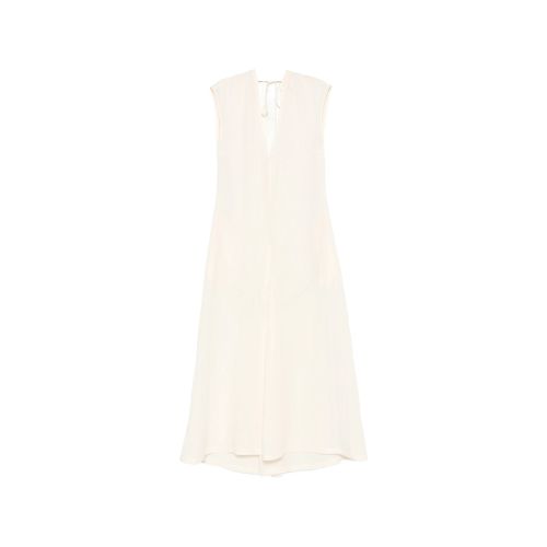 V-neck Back-tie Maxi Dress