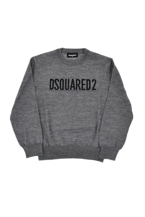 Boys Grey Logo Sweater