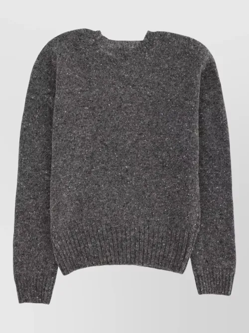 JW Anderson - crew neck knitwear featuring embroidery detai
