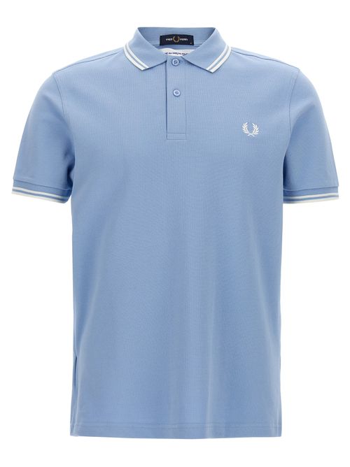Cotton Piqué Polo Shirt — Blue