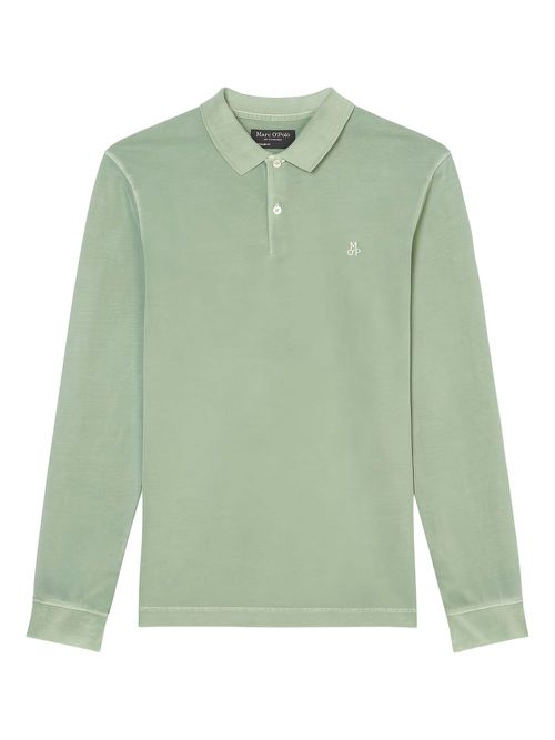 Long-sleeve polo shirt - Green