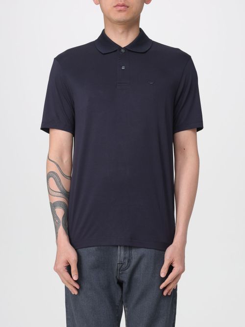 Polo Shirt Men color Navy