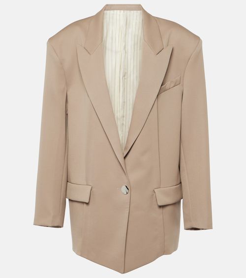 Oversized wool blazer
