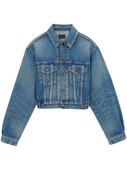 80's vintage denim jacket - Blue