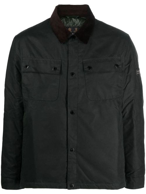 Dark Green Cotton Jacket, Wax Coated