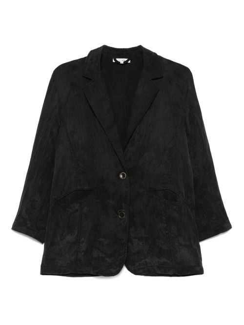 COLOUR 5 POWER crinkled finish blazer - Black