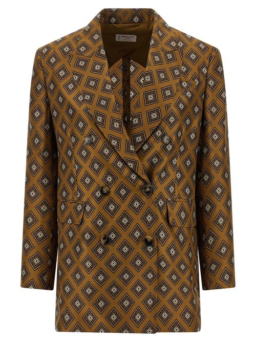 Tie-print Blazer