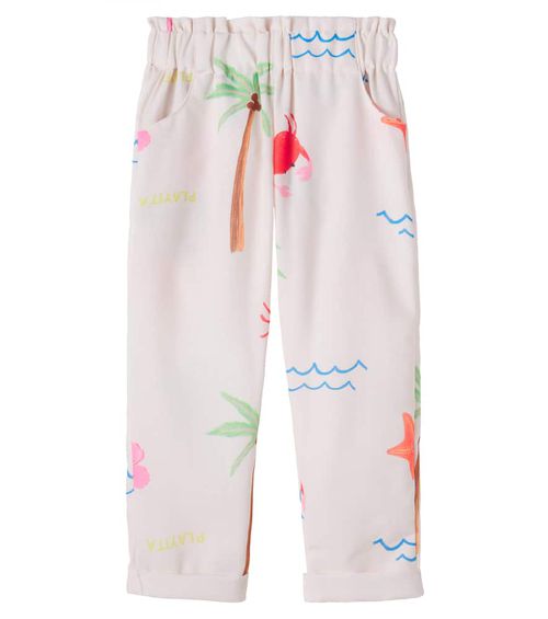 Printed cotton pants
