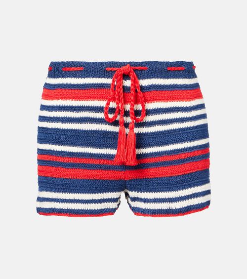 Anna Kosturova Crochet cotton shorts